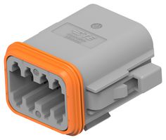 DEUTSCH - TE CONNECTIVITY DT06-08SA-C015 AUTOMOTIVE CONN, PLUG/RCPT, 8P, 13A/250V