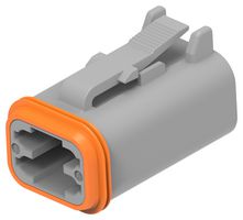 DEUTSCH - TE CONNECTIVITY DT06-4S-C015 AUTOMOTIVE CONN, PLUG/RCPT, 4P, 13A/250V