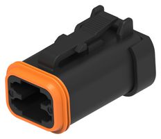 DEUTSCH - TE CONNECTIVITY DT06-4S-EP06 AUTOMOTIVE CONN, PLUG/RCPT, 4P, 13A/250V