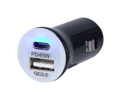 MULTICOMP PRO MP016664 USB CHARGER, TYPE A/C, 3A/45W/12/24V, 2P