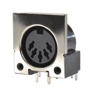 SAME SKY SDF-50J STANDARD DIN CONN, R/A RCPT, 5POS, PCB