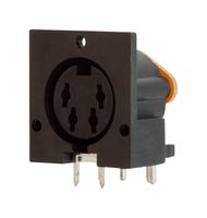 SAME SKY SDS-40J STANDARD DIN CONN, R/A RCPT, 4POS, PCB
