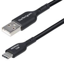 STARTECH USB2AC3MNC USB CABLE, TYPE A-TYPE C PLUG, 3M, BLK ROHS COMPLIANT: YES