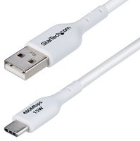 STARTECH USB2AC3MNCWHE USB CABLE, TYPE A-TYPE C PLUG, 3M, WHT ROHS COMPLIANT: YES