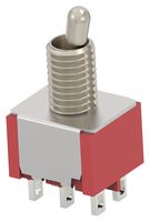 TE CONNECTIVITY - ALCOSWITCH DMTD1T4B3TPVS05 TOGGLE SWITCH, DPDT, 3A/120VAC, PANEL/TH