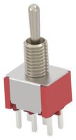 TE CONNECTIVITY - ALCOSWITCH DMTD2T4B4TPVS05 TOGGLE SWITCH, DPDT, 3A/120VAC, PANEL/TH