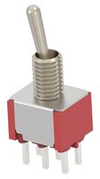 TE CONNECTIVITY - ALCOSWITCH DMTD1T4B4TPVS05 TOGGLE SWITCH, DPDT, 3A/120VAC, PANEL/TH