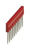 PHOENIX CONTACT 3033710 PLUG IN BRIDGE, TB, 10POS, 5.2MM, RED ROHS COMPLIANT: YES