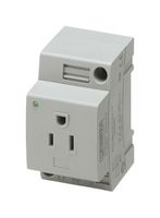 PHOENIX CONTACT 804155 MAIN SOCKET, 3P, 15A, 125VAC, DIN RAIL