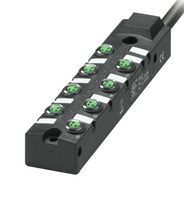 PHOENIX CONTACT 1197232 DISTRIBUTOR BOX, M8, 3POS, 8PORT, IP67 ROHS COMPLIANT: YES