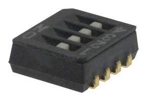 NIDEC COMPONENTS CHS-04TA2 DIP SWITCH, 4PST, 0.1A, 6VDC, THT ROHS COMPLIANT: YES