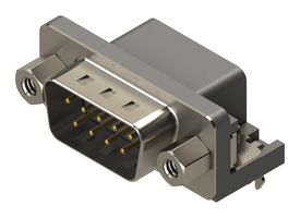 MH CONNECTORS MHDR-09MNS-B1 D-SUB CONN, R/A PLUG, DE, 9POS, SOLDER