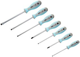 WELLER XCELITE XPE700 SCREWDRIVER SET, PHILLIPS/SLOTTED, 7PC