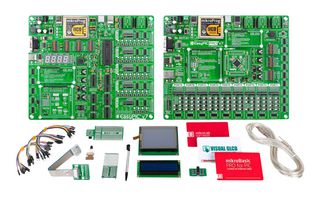 MIKROELEKTRONIKA MIKROE-2430 DEV KIT, PIC 8-BIT MICROCONTROLLER ROHS COMPLIANT: YES
