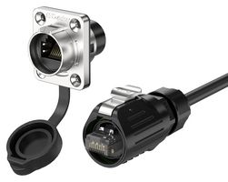 MULTICOMP PRO MP-LP16-RJ45F MODULAR CONN, RJ45 JACK, 8P8C, FLANGE