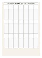 BRADY ELAT-19-361-1 WIRE MARKER, 25MM X 80.44MM, WHITE, PET