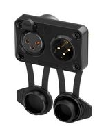 NEUTRIK NC3FM-TOP XLR CONN, PLUG/RCPT, 6POS, PANEL PCB