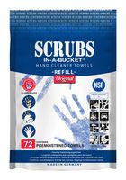SCRUBS 042270- SHORT SHELF LIFE HAND CLEAN TOWEL, 304.8X254MM/REFILL PK