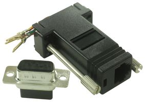 MH CONNECTORS MHDA9-PMJ6-K ADAPTER, DB 9 PLUG-RJ11 JACK