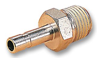 NORGREN 101150618 Pneumatic Fitting, Stem, Straight Adaptor, 4.1 mm, 6 mm, 1/8 RoHS Compliant: NA