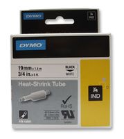 DYMO 18057 HEAT-SHRINK TUBE LABELING TAPE, 3/4IN W