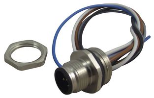 HIRSCHMANN EM12M5FIX AU CIRCULAR CONNECTOR, PLUG, 5 WAY, 0.2M
