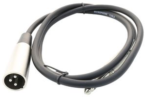 PRO SIGNAL SVC682-1M Audio / Video Cable Assembly, 6.35mm (1/4") Stereo Jack Plug, XLR Plug, 3 Way, 3.2 ft, 1 m, Black RoHS Compliant: No