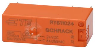 TE CONNECTIVITY - SCHRACK RY611024 General Purpose Relay, RYII Series, Powe