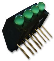 MARL 107-314-04 LED, PCB, 3MM, QUAD, GREEN
