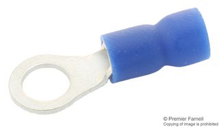 MULTICOMP PRO RVE2-6 CRIMP TERMINAL, RING, 6MM, BLUE, PK100