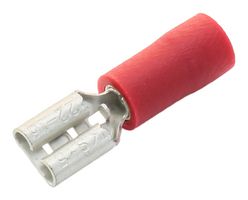 MULTICOMP PRO FDD1-187(8) FEMALE DISCONNECT, 4.9X0.5MM, CRIMP, RED