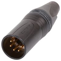 NEUTRIK NC5MXX-B PLUG, XLR, BLACK, 5POLE