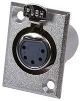 PRO SIGNAL PSG01585 XLR Audio Connector, Socket, 5, Panel Mount, Metal Body RoHS Compliant: Yes