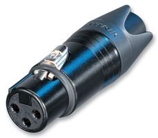 NEUTRIK NC3FXX-14-B-D CONN, XLR AUDIO, JACK, 3POS, CABLE ROHS COMPLIANT: YES