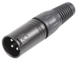 PULSE PLS00534 XLR PLUG, 3PIN, BLACK