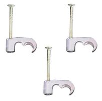 PRO ELEC PELB0633 CABLE CLIP, 10MM, POLYETHYLENE, WHITE