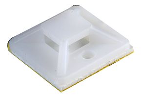 PRO POWER PP01003 CABLE TIE BASE 19 X 19 X 4MM NAT 100-PK