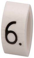 MULTICOMP PRO MP015587 CABLE MARKER, CARRIER, BLACK/WHITE, SIX