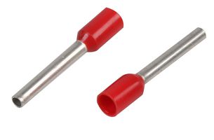 PRO POWER DICE1010 FRENCH SINGLE FERRULE 1.00MM RED, PK100 ROHS COMPLIANT: YES