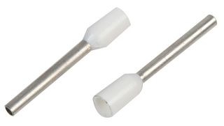 PRO POWER PET7575 GERMAN SINGLE 0.75MM FERRULE WHITE,PK100 ROHS COMPLIANT: YES