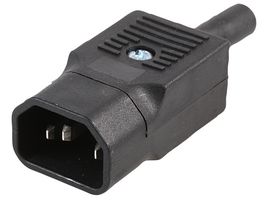 BULGIN LIMITED PX0686 PLUG, IEC C14, STRAIGHT, FREE