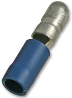 PRO POWER STMPD2-195 MALE BULLET TERMINALS BLUE 16A, PK100
