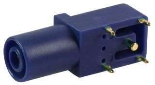 CLIFF ELECTRONIC COMPONENTS FCR7350L BANANA JACK, 4MM, R/A, 24A, PCB, BLUE