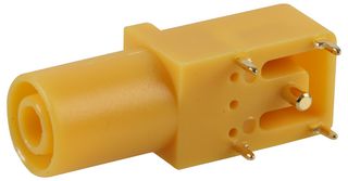 CLIFF ELECTRONIC COMPONENTS FCR7350Y SOCKET, PCB, 4MM, R/A, S16N-PC, YEL