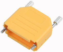 MH CONNECTORS MHDPPK15-Y-K BACKSHELL, D, YELLOW, 15WAY