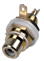 PRO SIGNAL PSG08635 CHASSIS SOCKET, PHONO/RCA, GOLD/WHITE