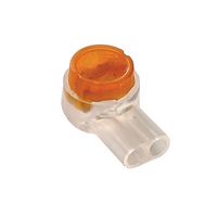 TUK XJYAQ#100 WIRE SPLICE CONNECTOR, 19-26 AWG, ORANGE