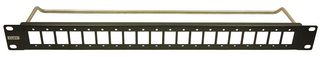 CLIFF ELECTRONIC COMPONENTS CP30162 SLIM PATCH PANEL, 20PORT, 1U, M3 HOLE ROHS COMPLIANT: YES