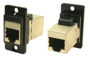 CLIFF ELECTRONIC COMPONENTS CP30722SMB ADAPTER, RJ45 8P JACK-JACK, CAT6, CSK