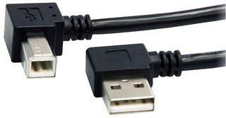 STARTECH USB2HAB2RA3 LEAD,USB2.0,A 90 DEG - B 90 DEG,0.9M ROHS COMPLIANT: YES